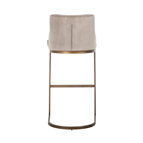 Olton Taupe & Gold Bar Stool